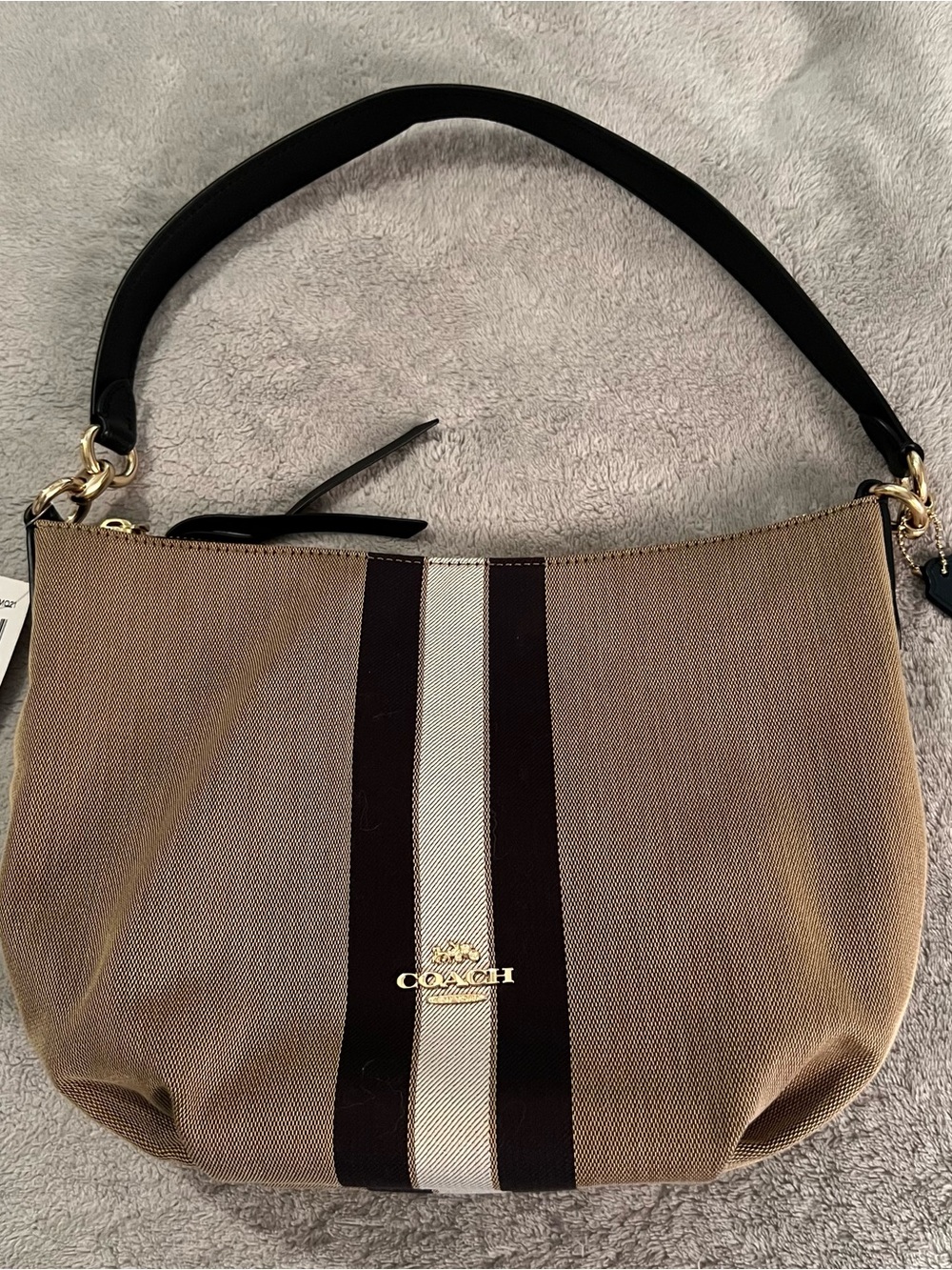 Coach Skylar Hobo Varsity Stripe